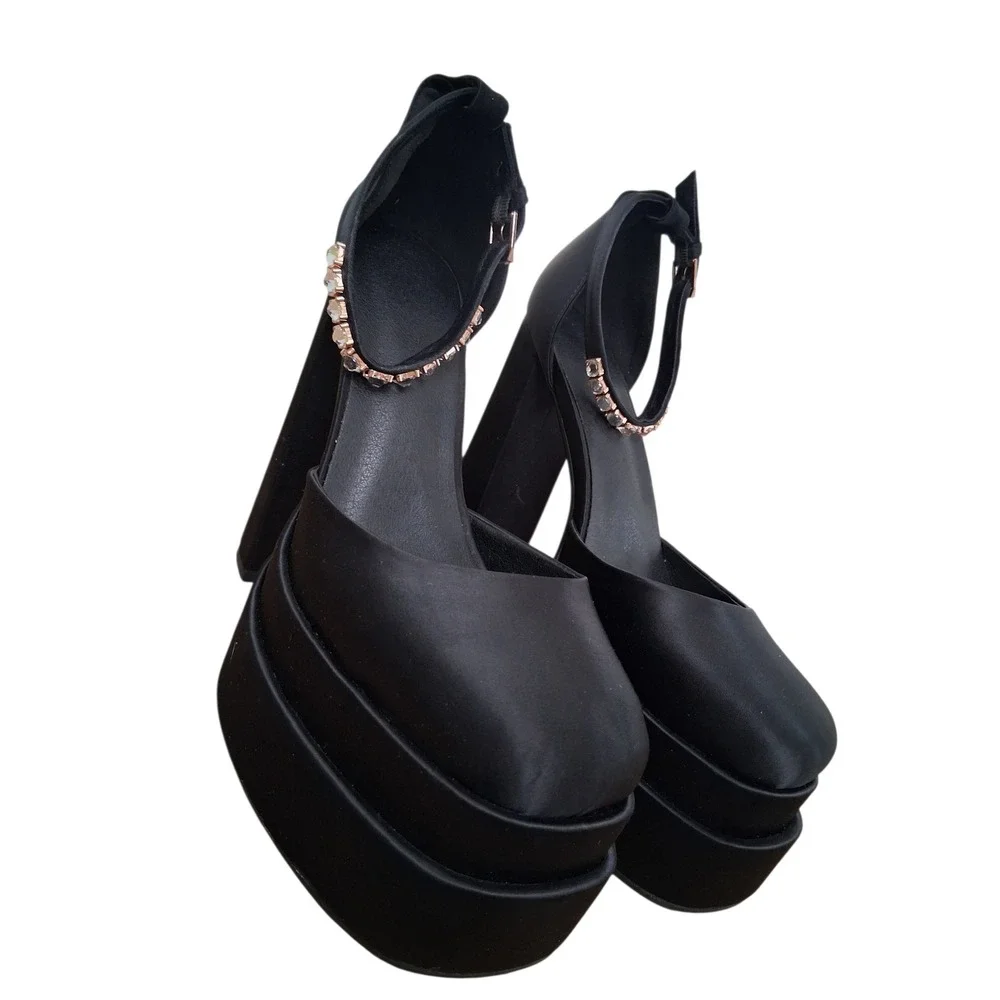Y2k Chunky Whimsigoth Dark Romantic Women's size 9‎ Platform 5½